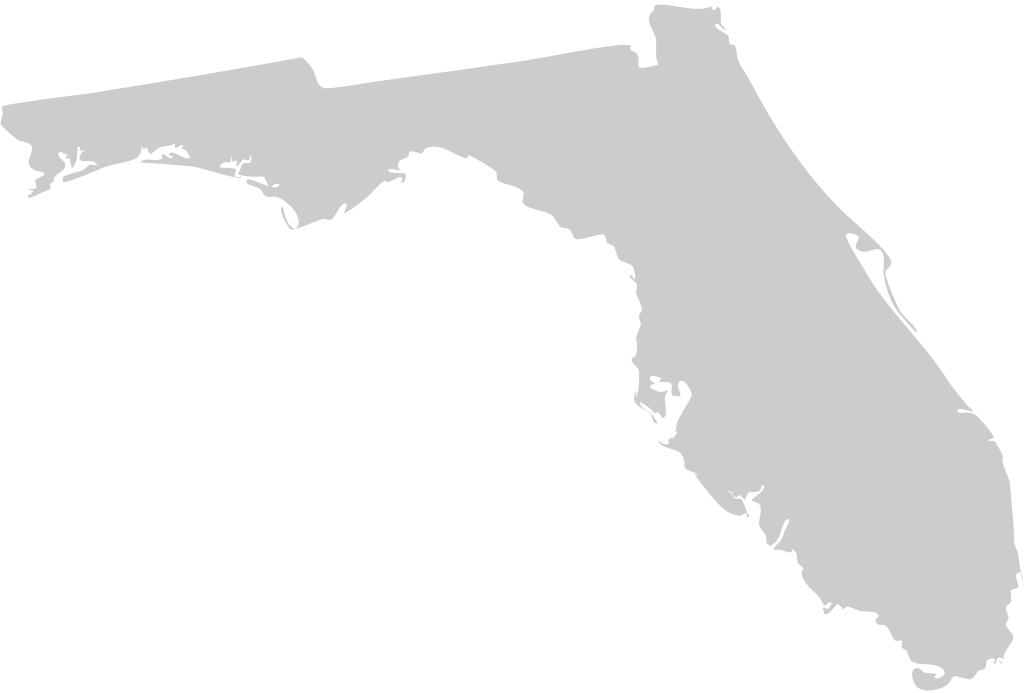 carte de la Floride vecteur