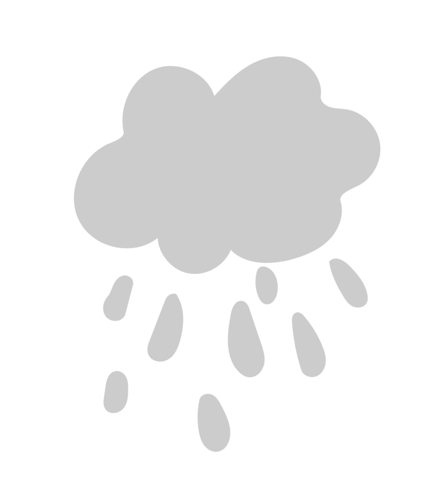 icône de temps pluvieux sommaire vecteur