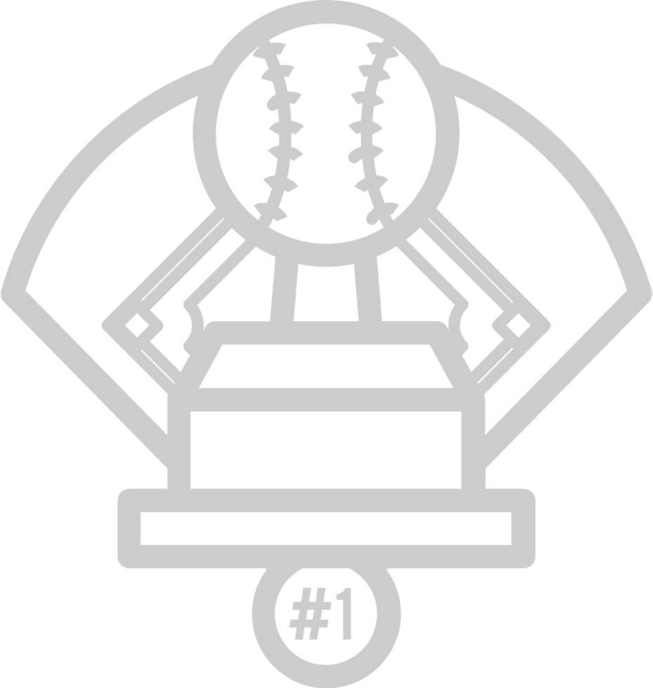 emblème de diamant de baseball vecteur