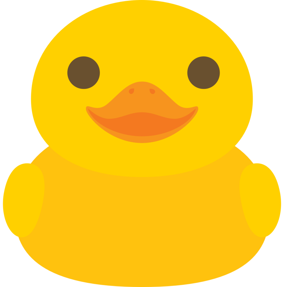canard emoji sourire vecteur