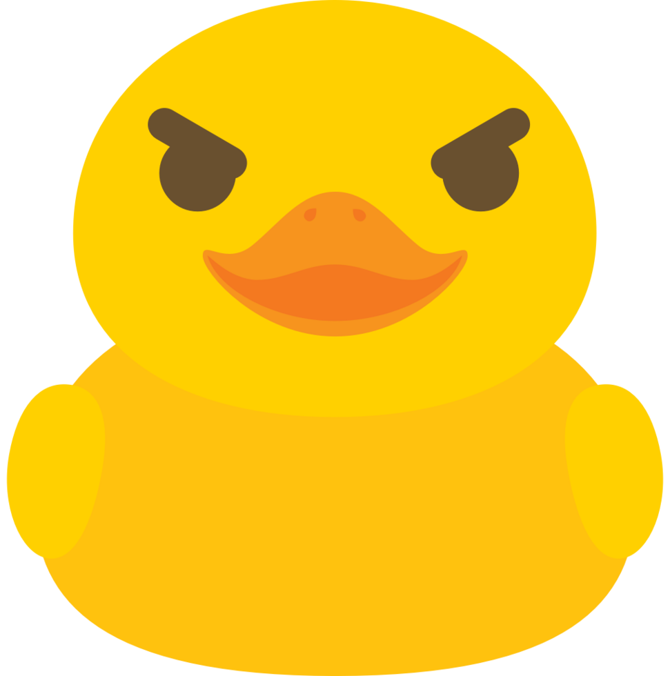 emoji de canard vecteur