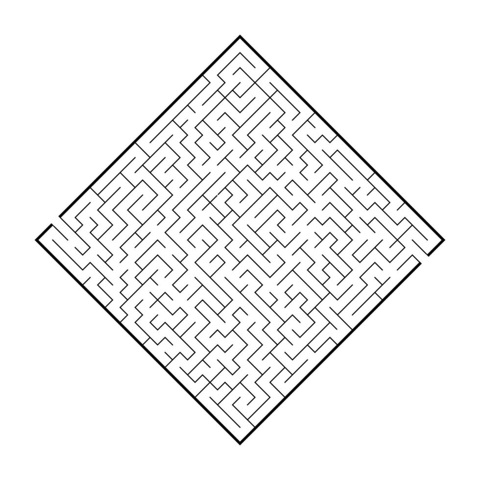 labyrinthe abstrait. jeu éducatif pour les enfants. casse-tête pour les enfants. énigme du labyrinthe. trouver le bon chemin. illustration vectorielle. vecteur