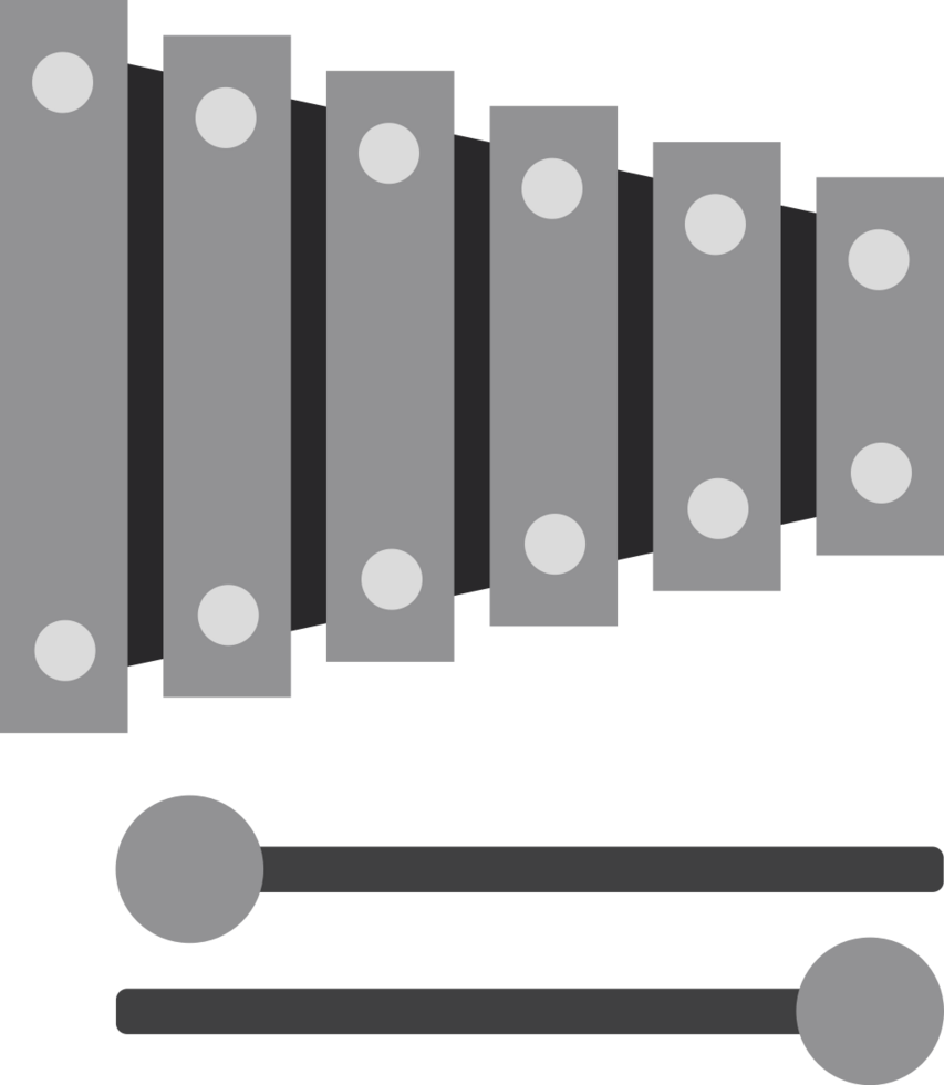 instrument de musique xylophone vecteur