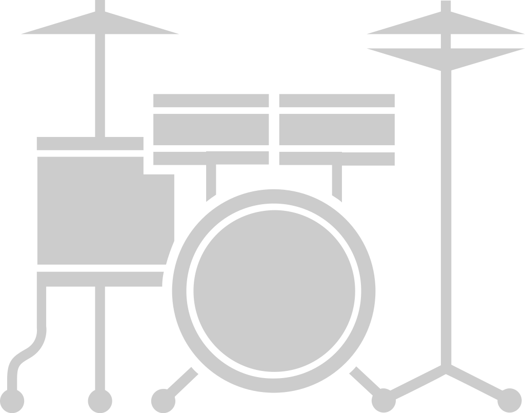 ensemble de batterie d'instruments de musique vecteur