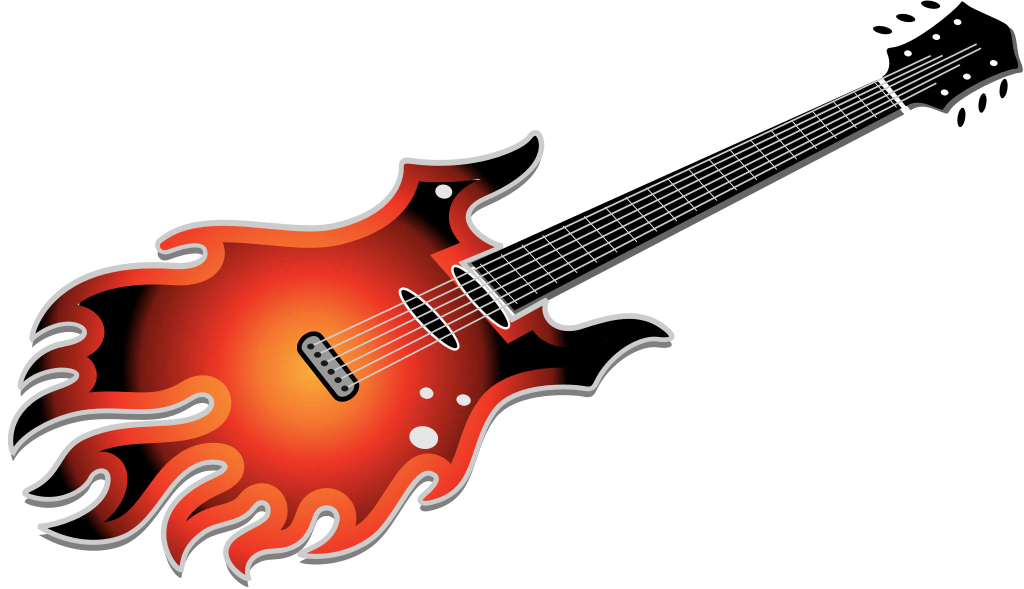 flamboyant électrique guitare vecteur