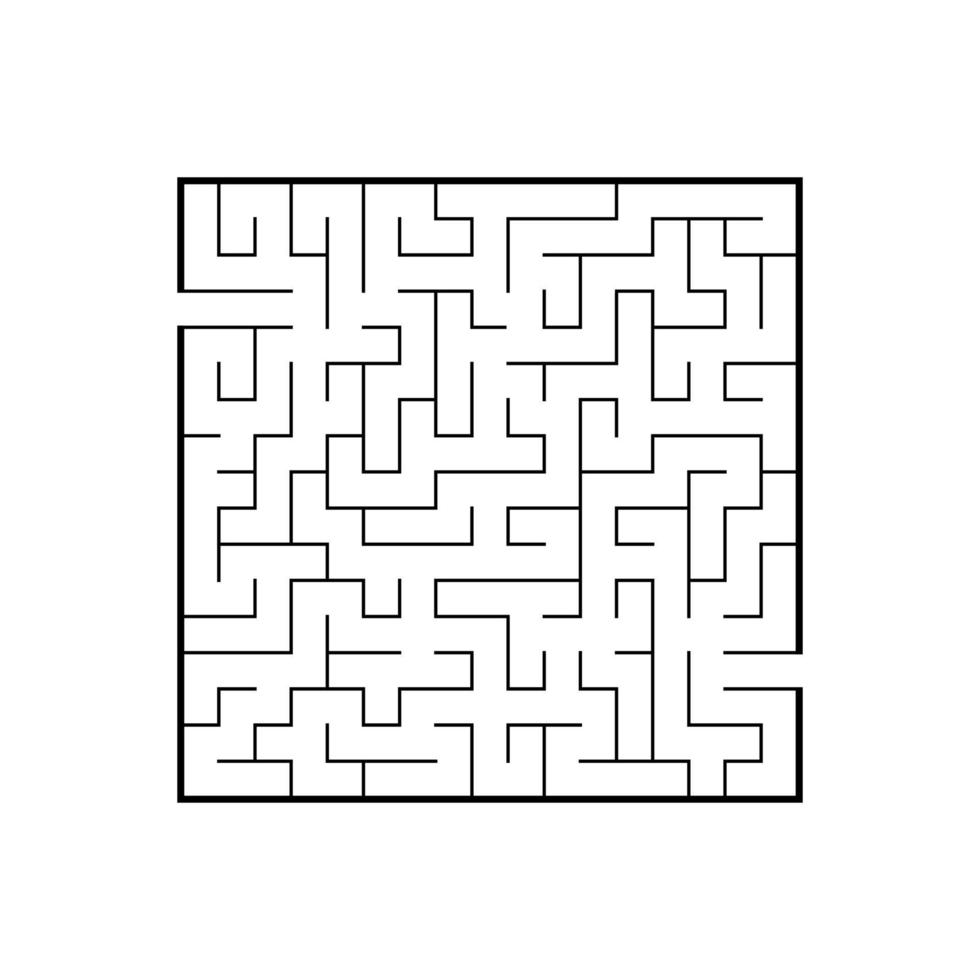 labyrinthe abstrait. jeu éducatif pour les enfants. casse-tête pour les enfants. énigme du labyrinthe. trouver le bon chemin. illustration vectorielle. vecteur