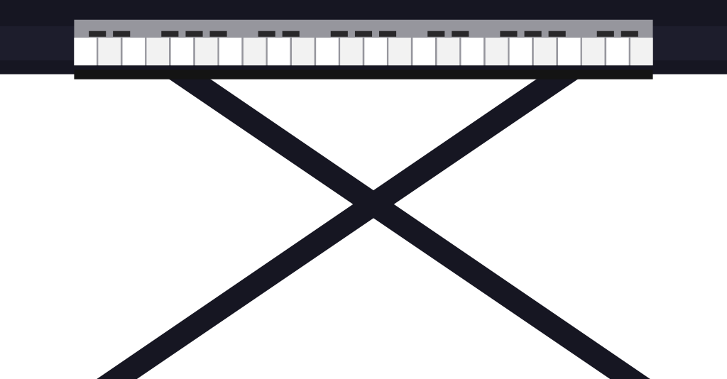 piano vecteur