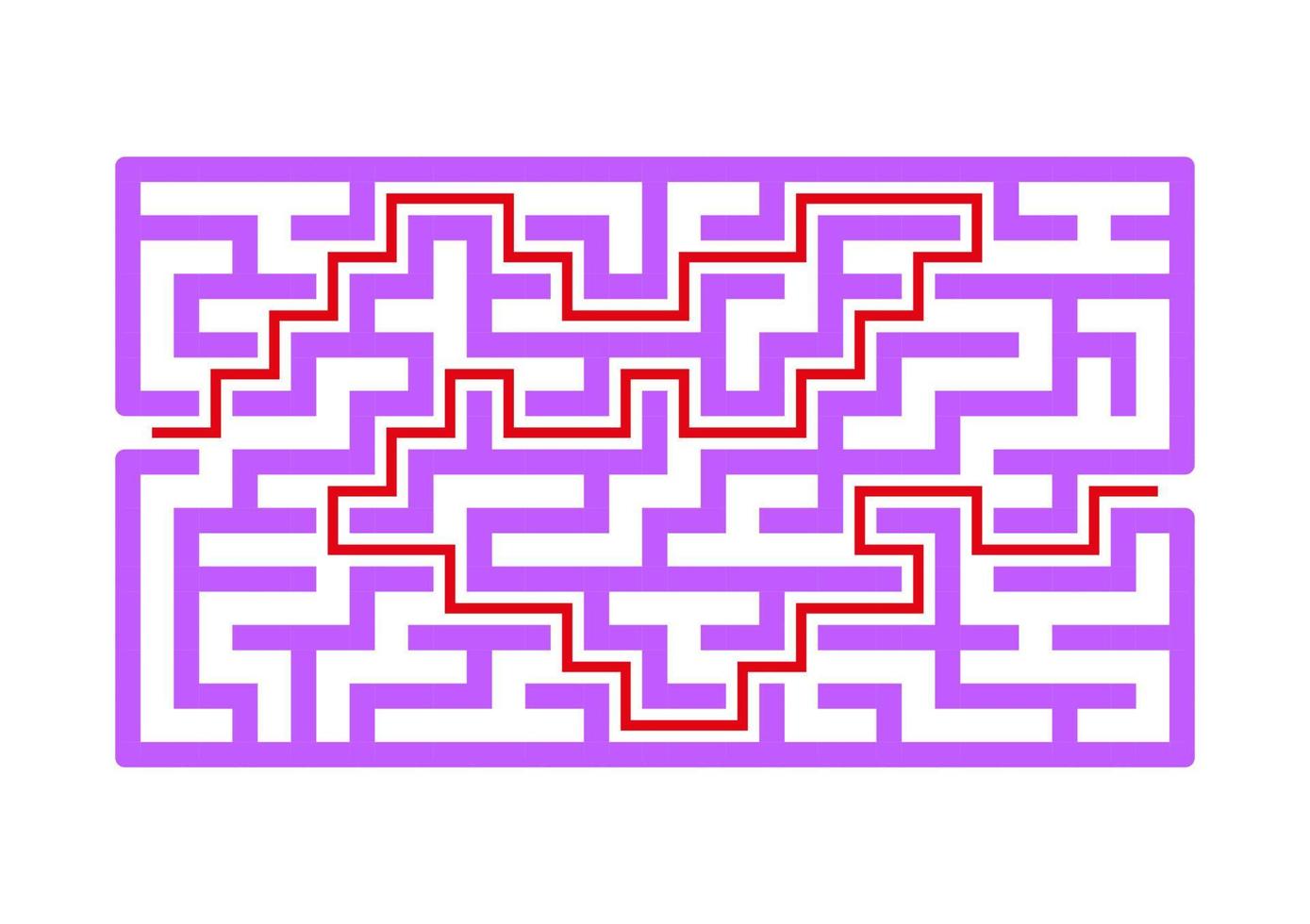 labyrinthe abstrait. jeu éducatif pour les enfants. casse-tête pour les enfants. énigme du labyrinthe. trouver le bon chemin. illustration vectorielle. vecteur