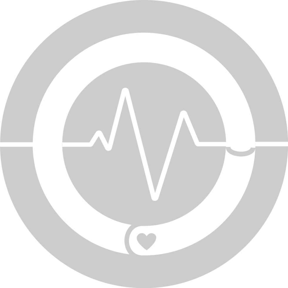 cercle de battement de coeur vecteur