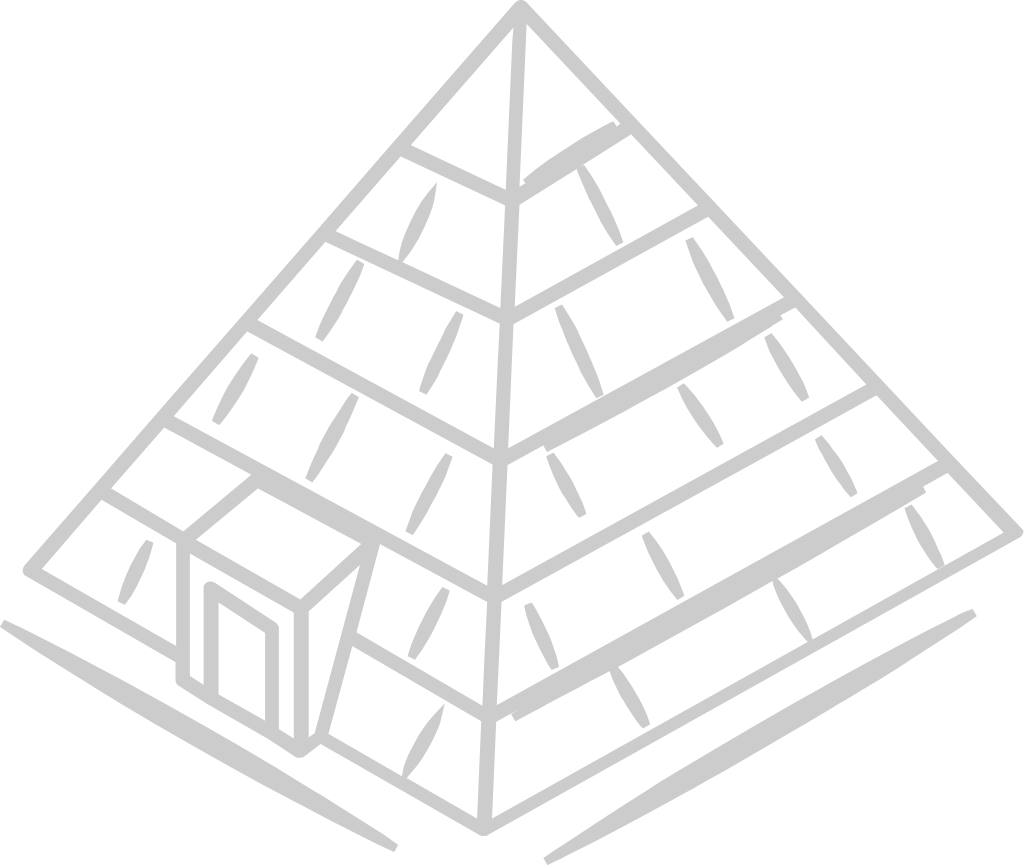 égyptien pyramides contour vecteur