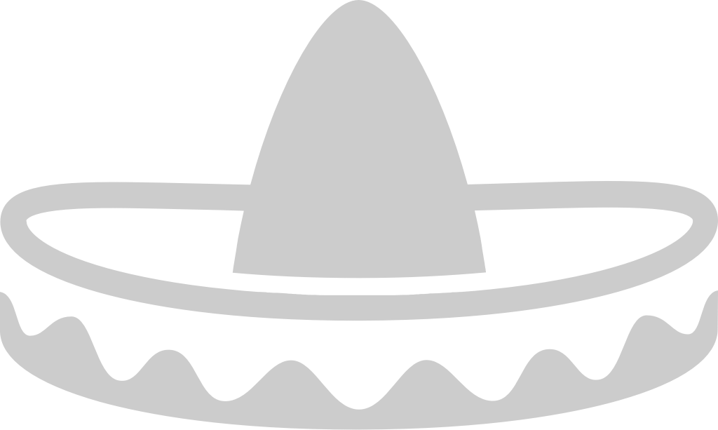 sombrero contour vecteur
