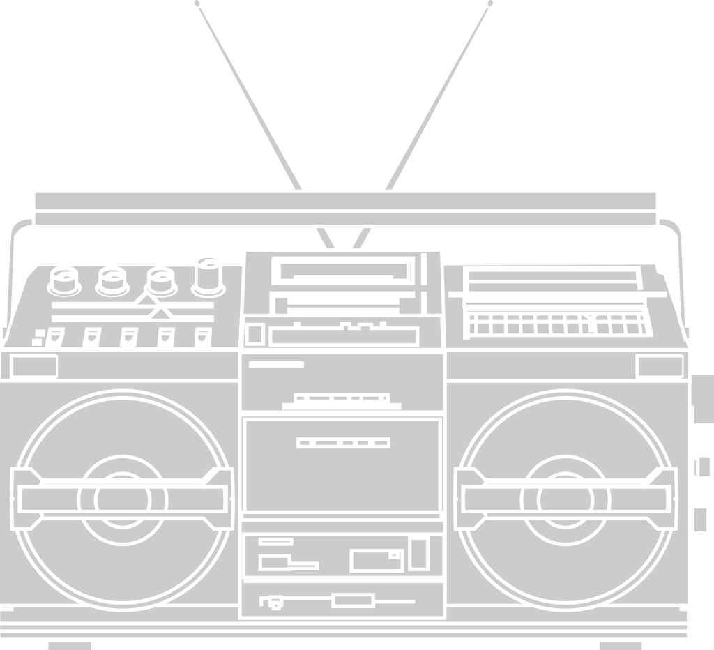 radio Années 80 vecteur