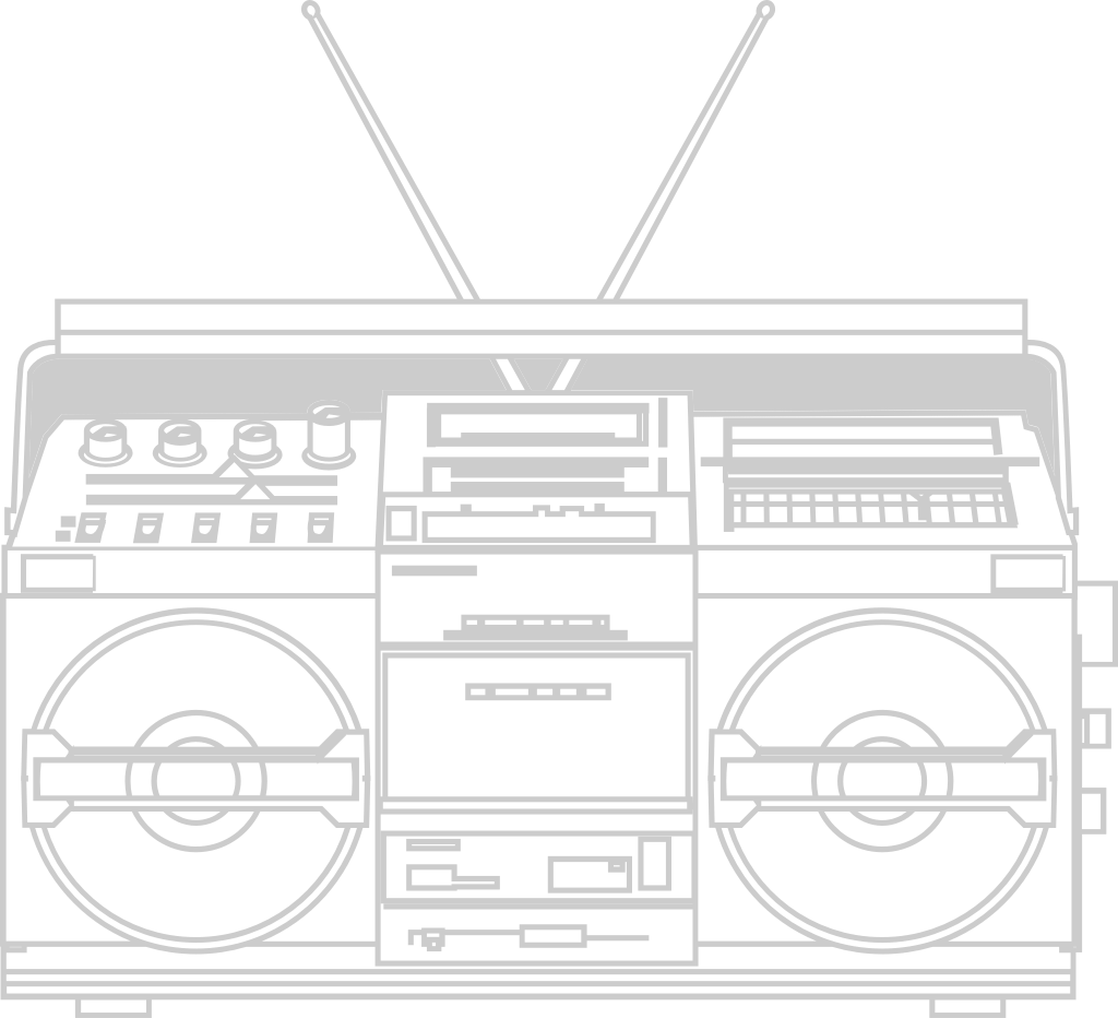 radio contour détail vecteur