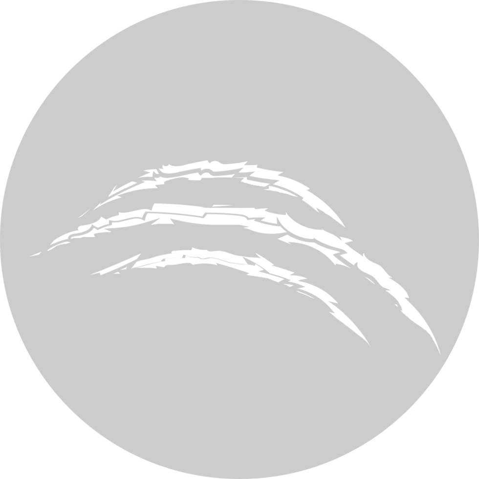 griffe de griffe sur la forme du cercle vecteur