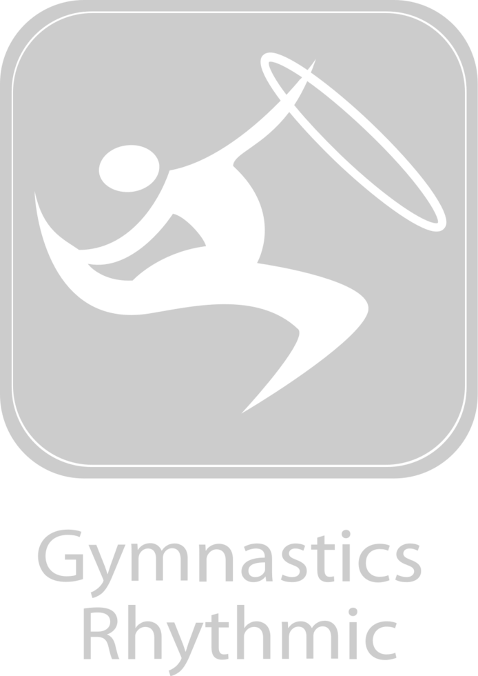 pictogramme olympique rythme gymnastique vecteur