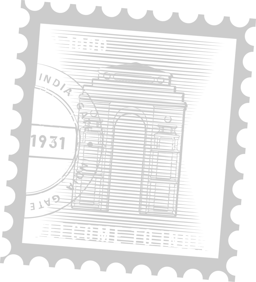 Publier timbre Inde vecteur