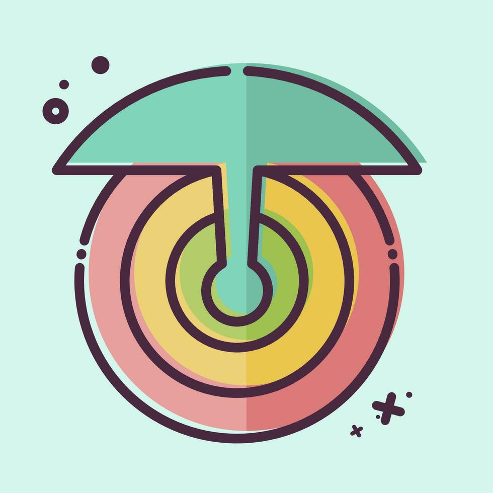 icône diffusion. en relation à Satellite symbole. mbe style. Facile conception modifiable. Facile illustration vecteur