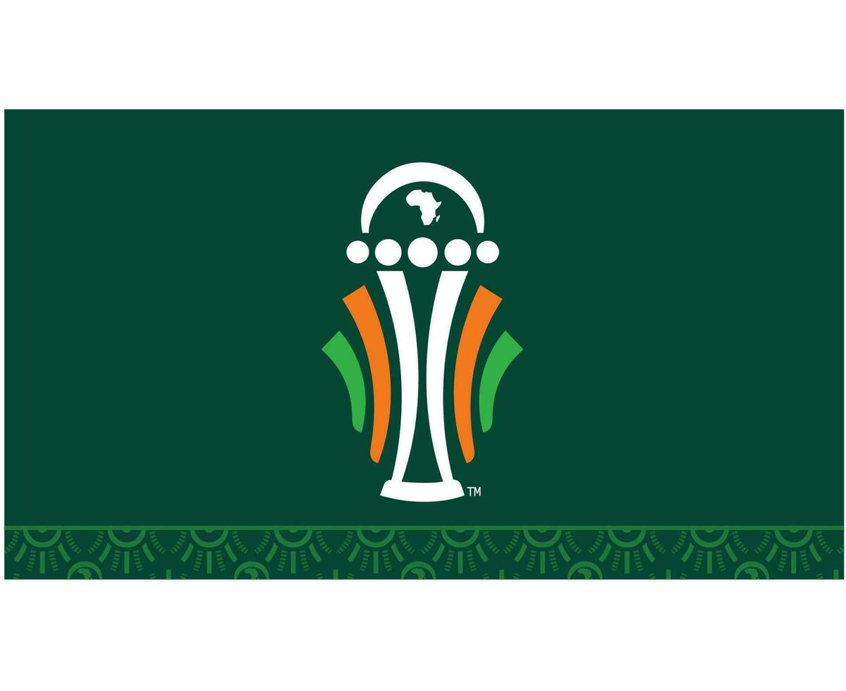 pouvez Ivoire côte 2023 symbole africain tasse de nations Football conception vecteur