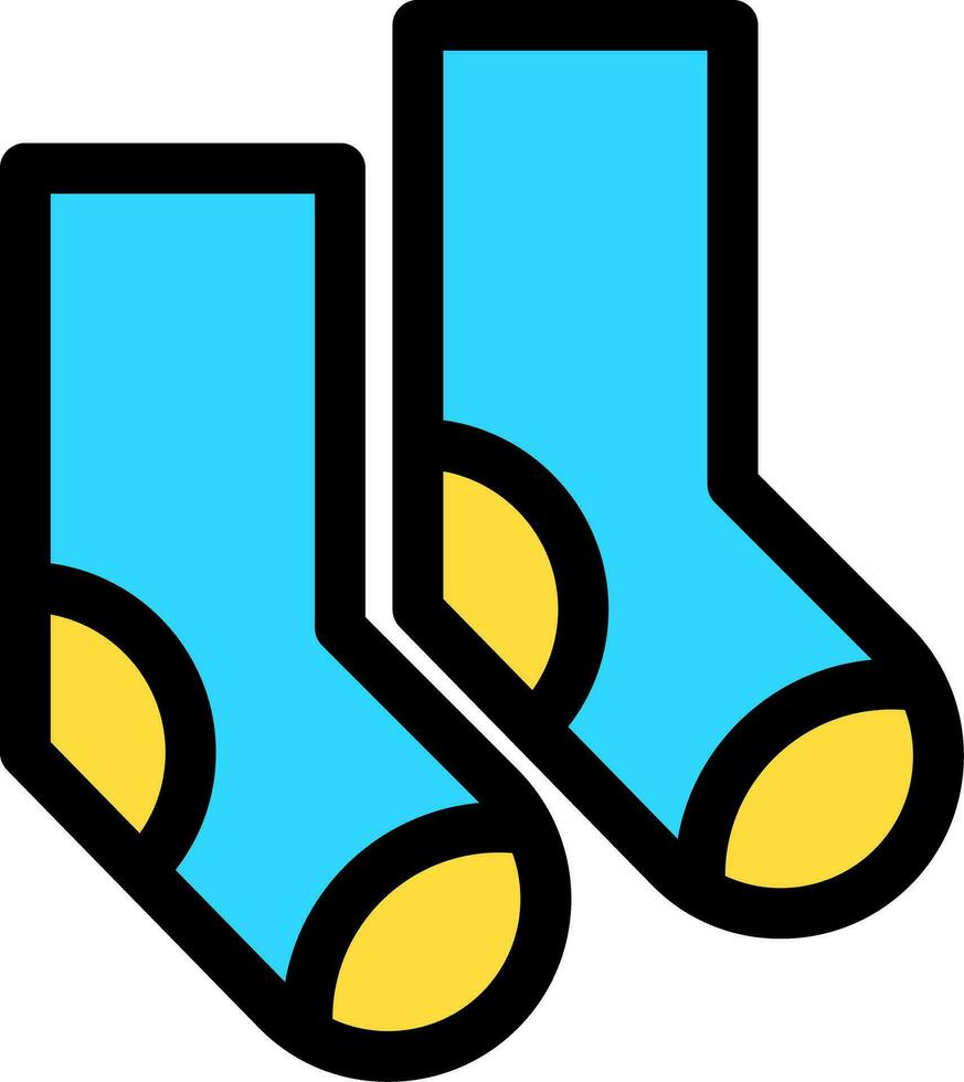 conception d'icônes créatives de chaussettes vecteur
