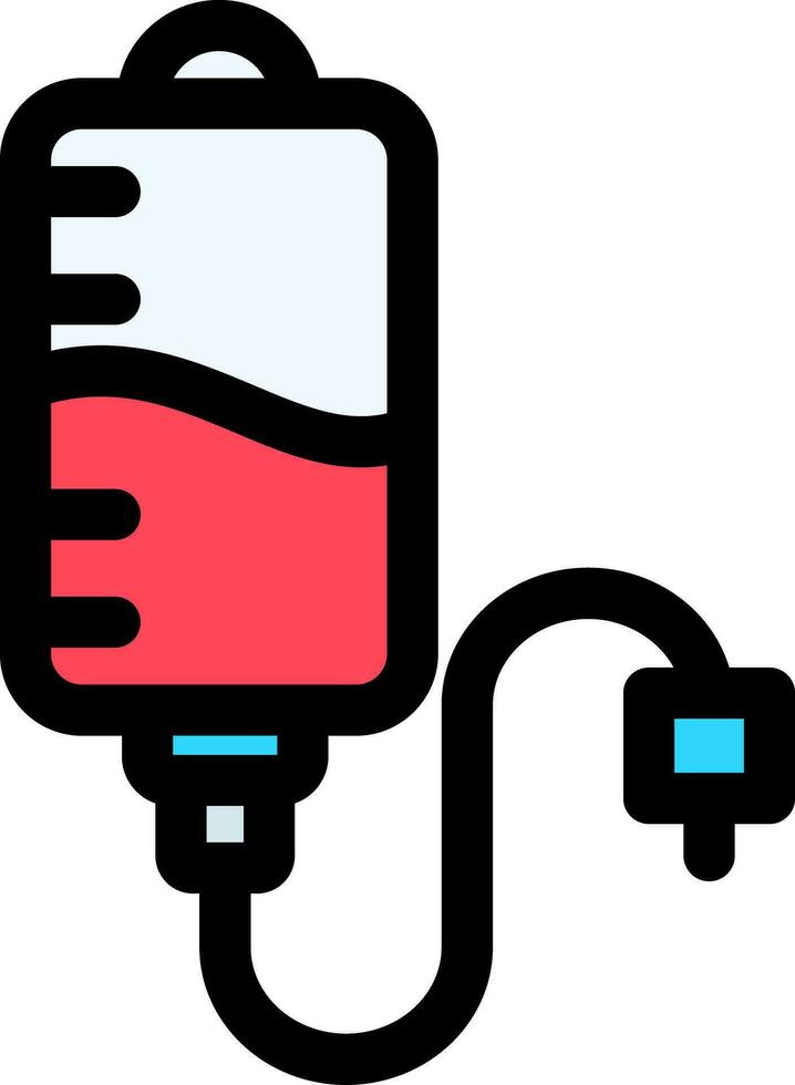 conception d'icône créative de transfusion vecteur