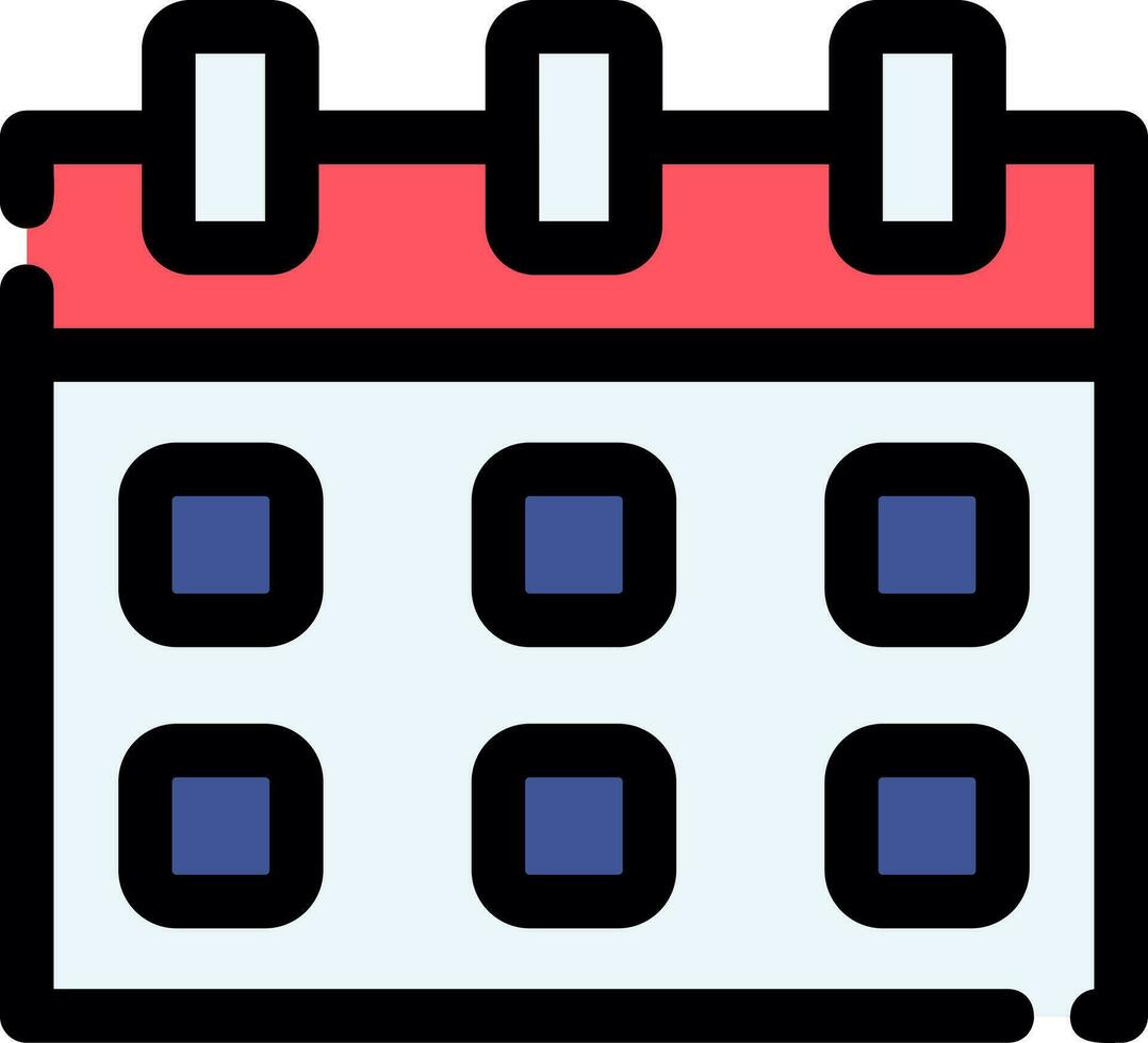 conception d'icônes créatives de calendrier vecteur