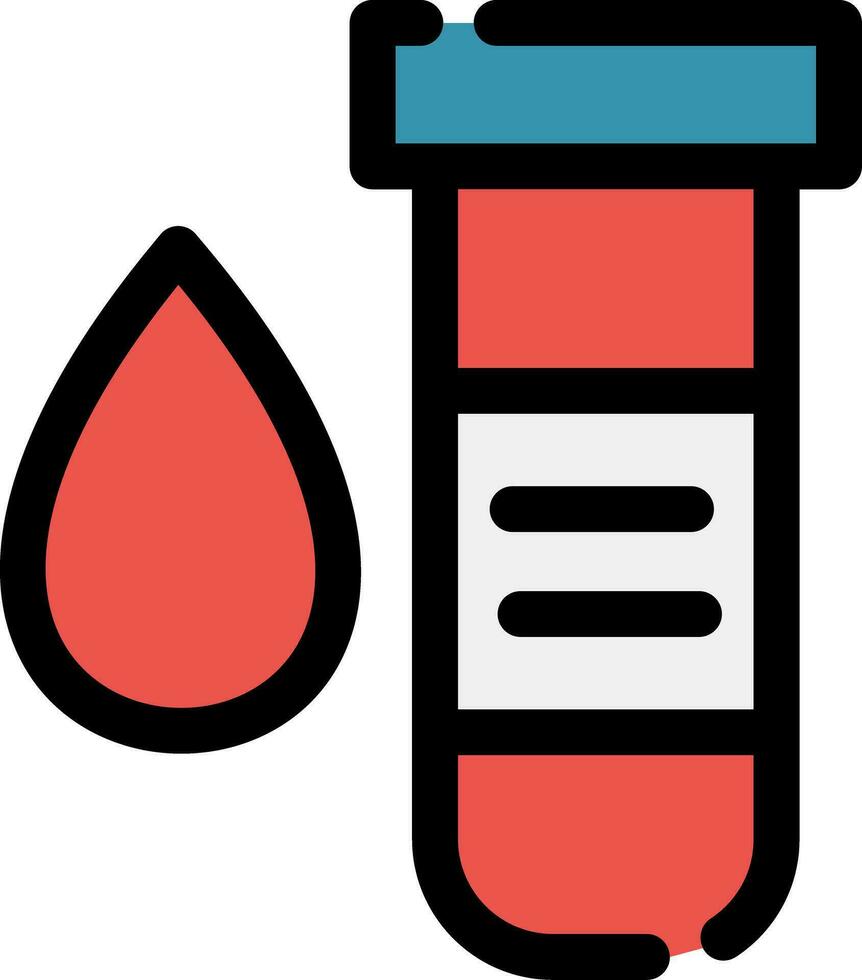 conception d'icône créative de test sanguin vecteur