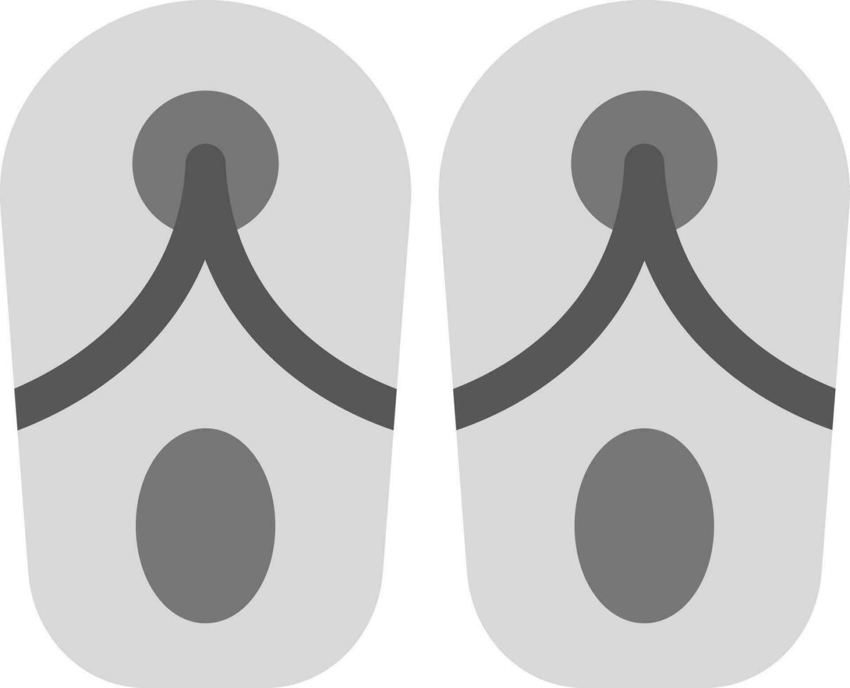 conception d'icônes créatives de pantoufles vecteur