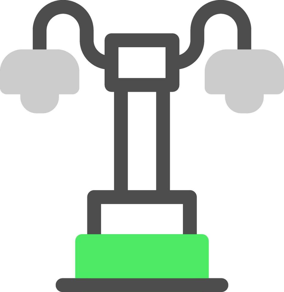 conception d'icône créative de lampadaire vecteur