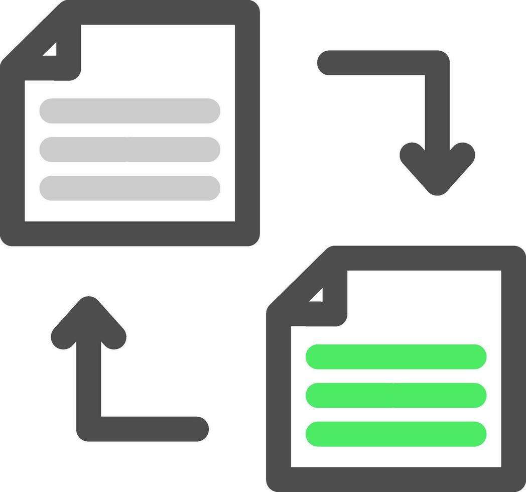 conception d'icône créative de transfert de fichier vecteur