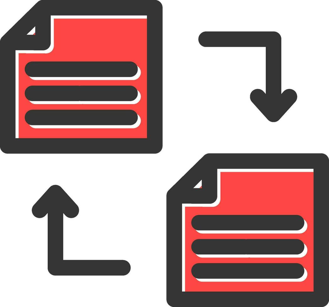 conception d'icône créative de transfert de fichier vecteur