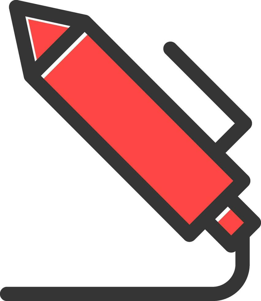 conception d'icône créative stylo léger vecteur