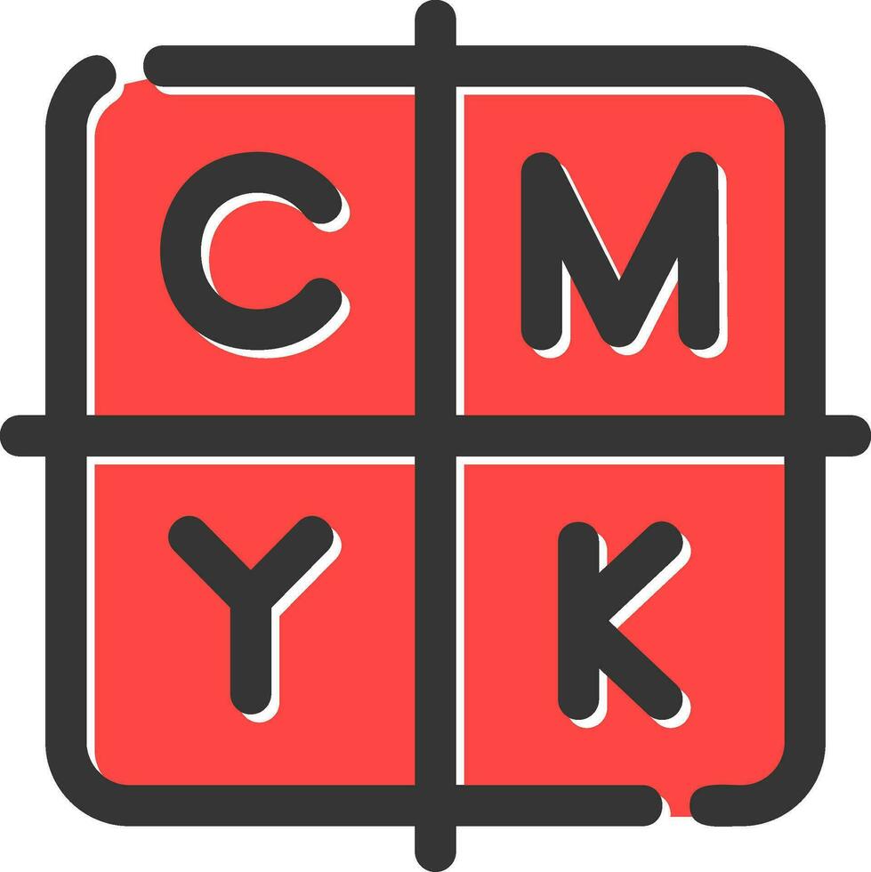 conception d'icônes créatives CMJN vecteur