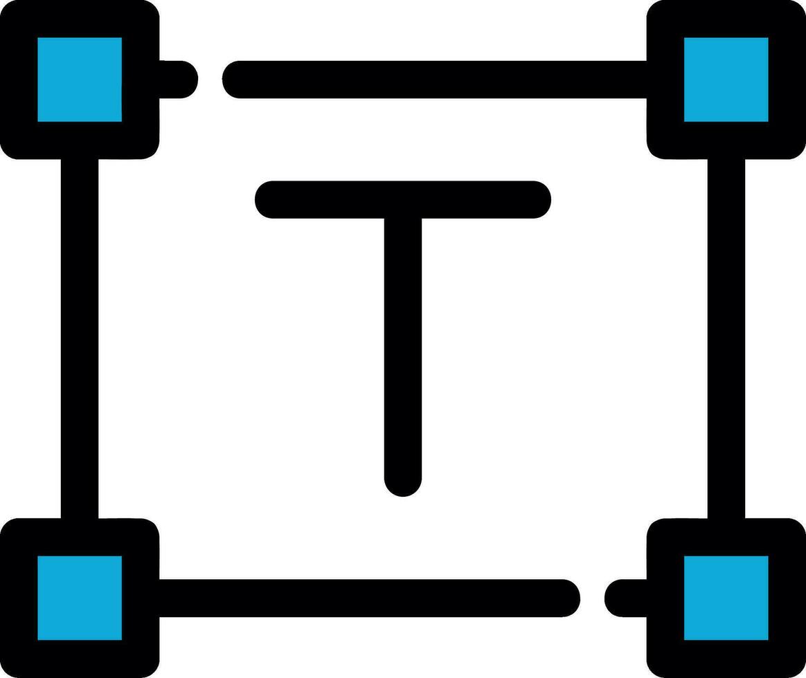 conception d'icône créative de taille de texte vecteur