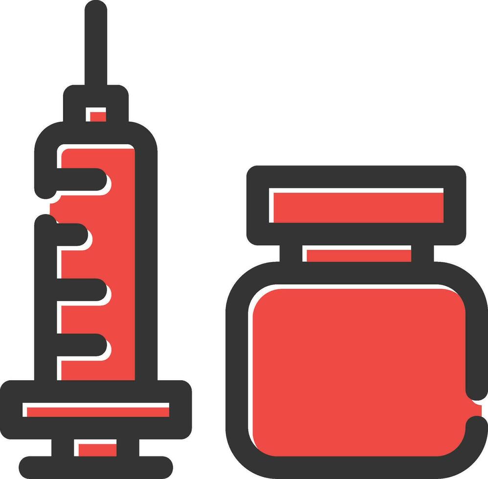 conception d'icône créative de vaccin vecteur