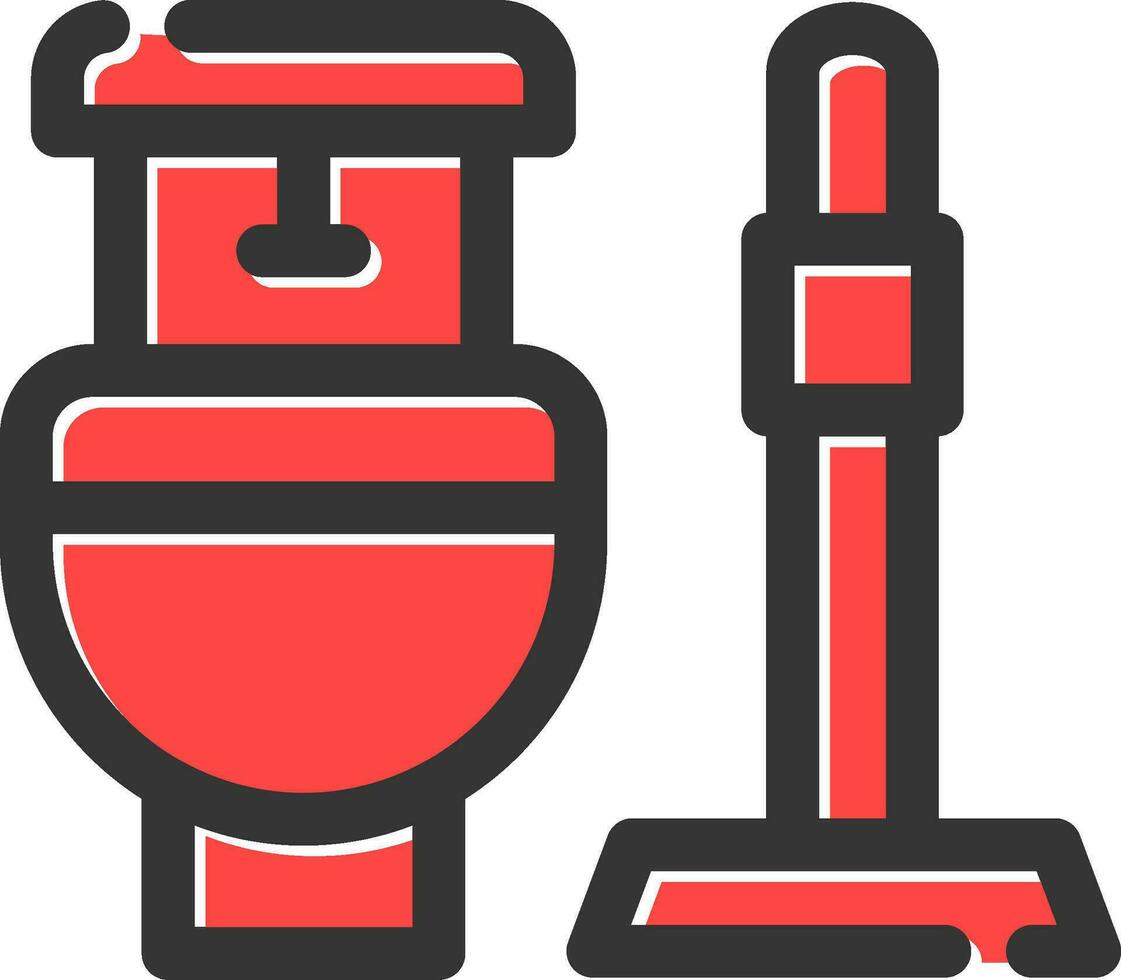 conception d'icônes créatives de toilettes vecteur