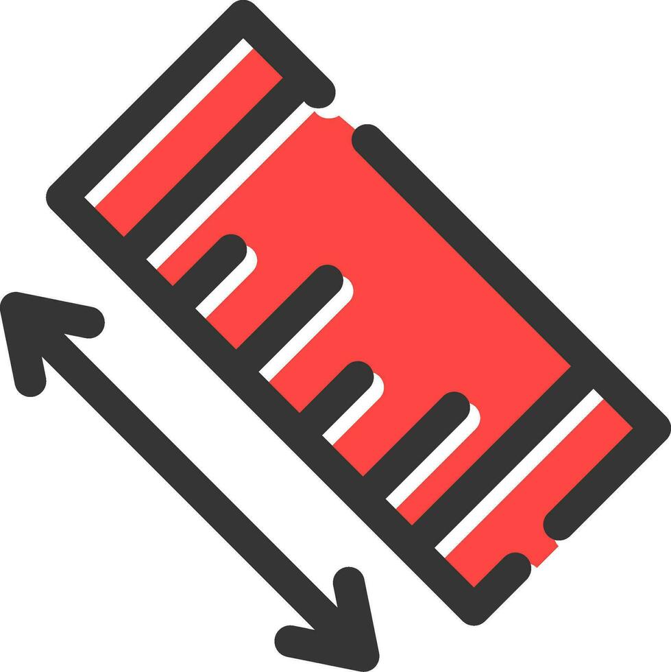 conception d'icône créative règle vecteur