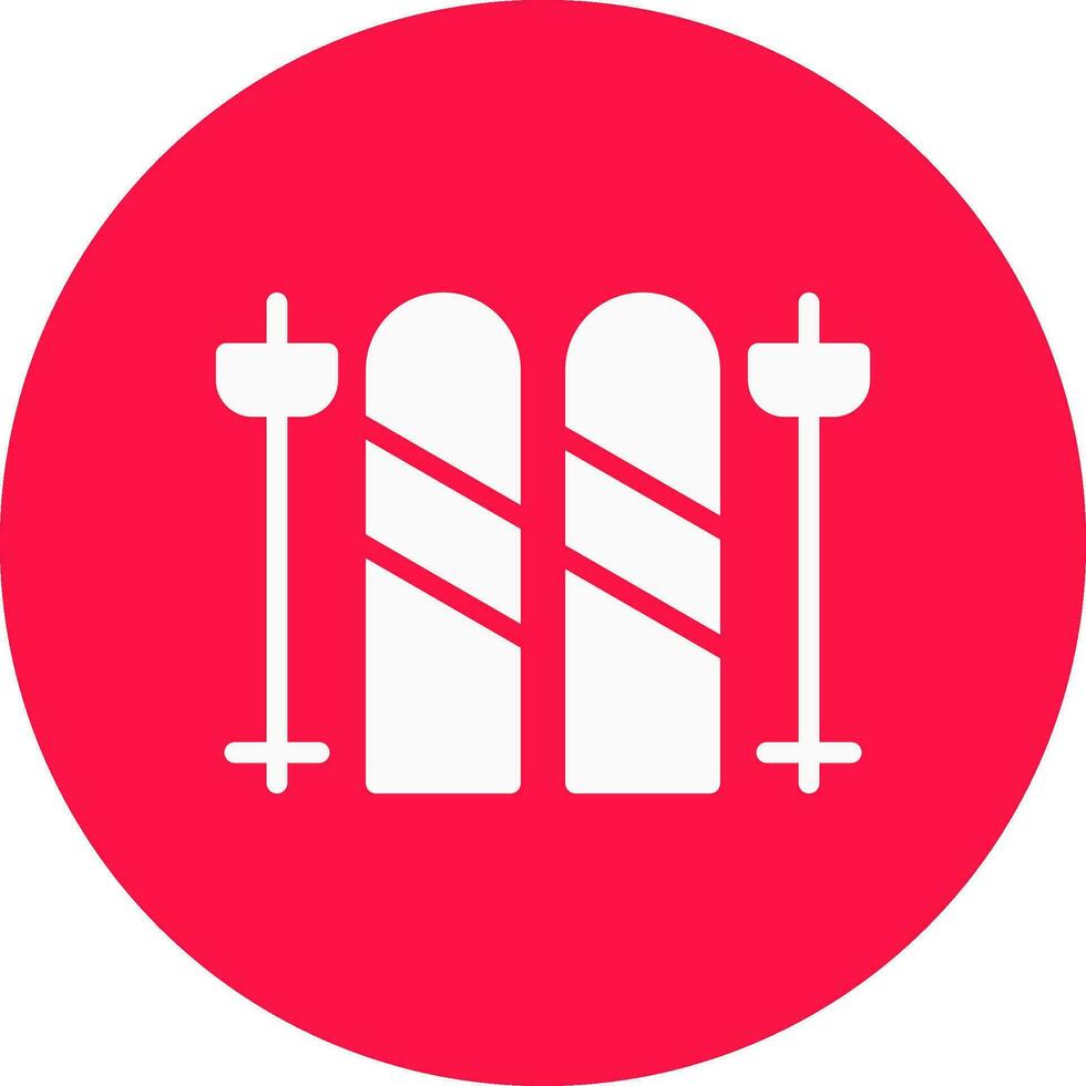 conception d'icônes créatives de skis vecteur
