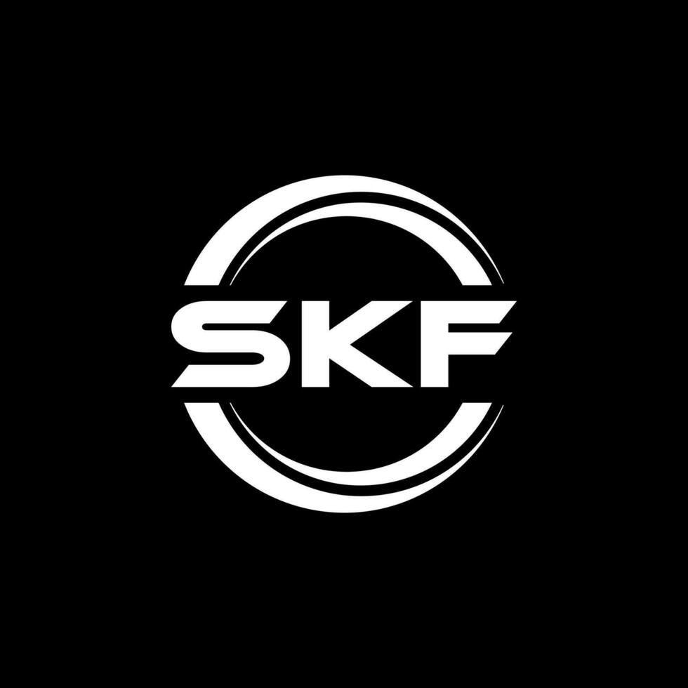 skf lettre logo conception, inspiration pour une unique identité. moderne élégance et Créatif conception. filigrane votre Succès avec le frappant cette logo. vecteur