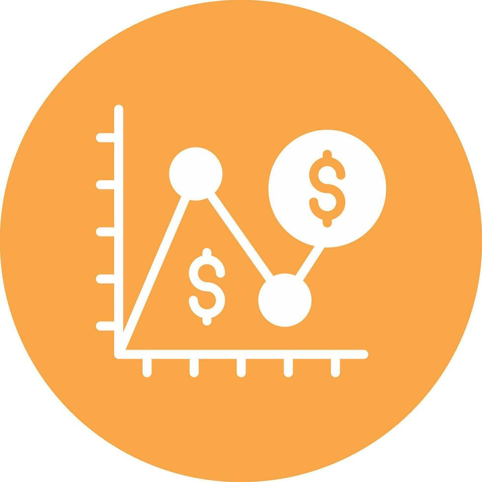 moyenne dollar vente Créatif icône conception vecteur