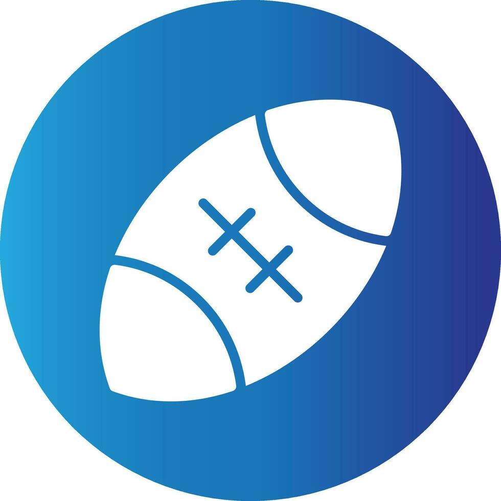 le rugby Créatif icône conception vecteur