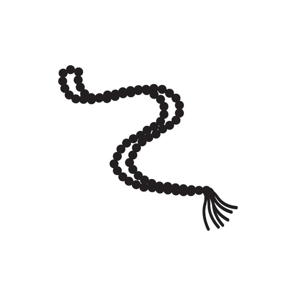 prière perles icône vecteur illustration logo conception