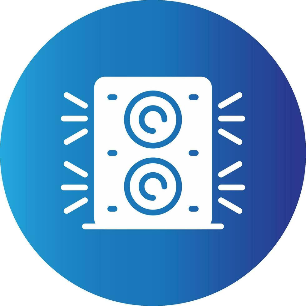 conception d'icône créative de haut-parleur vecteur