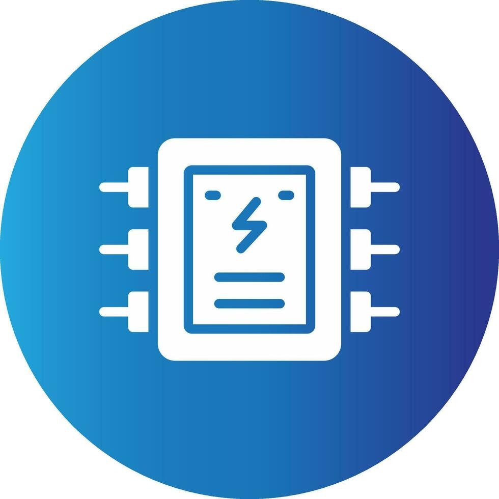 conception d'icône créative de panneau électrique vecteur