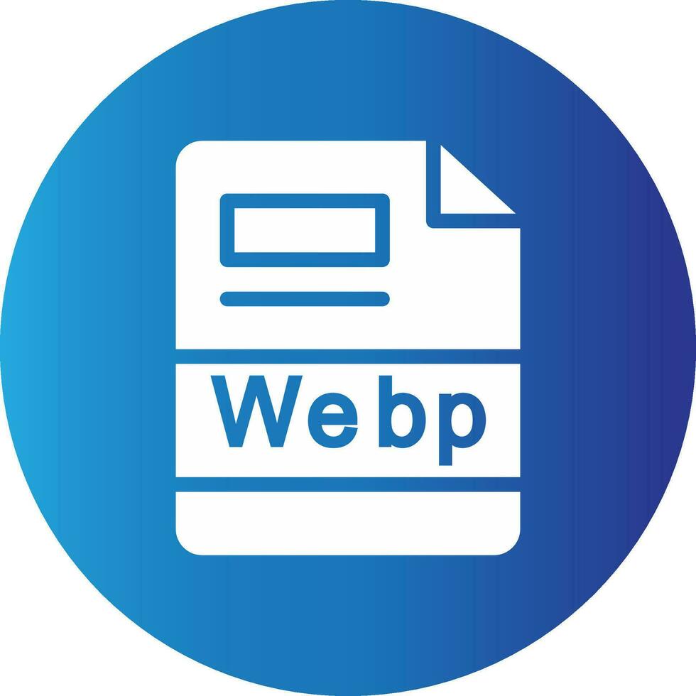 webp Créatif icône conception vecteur