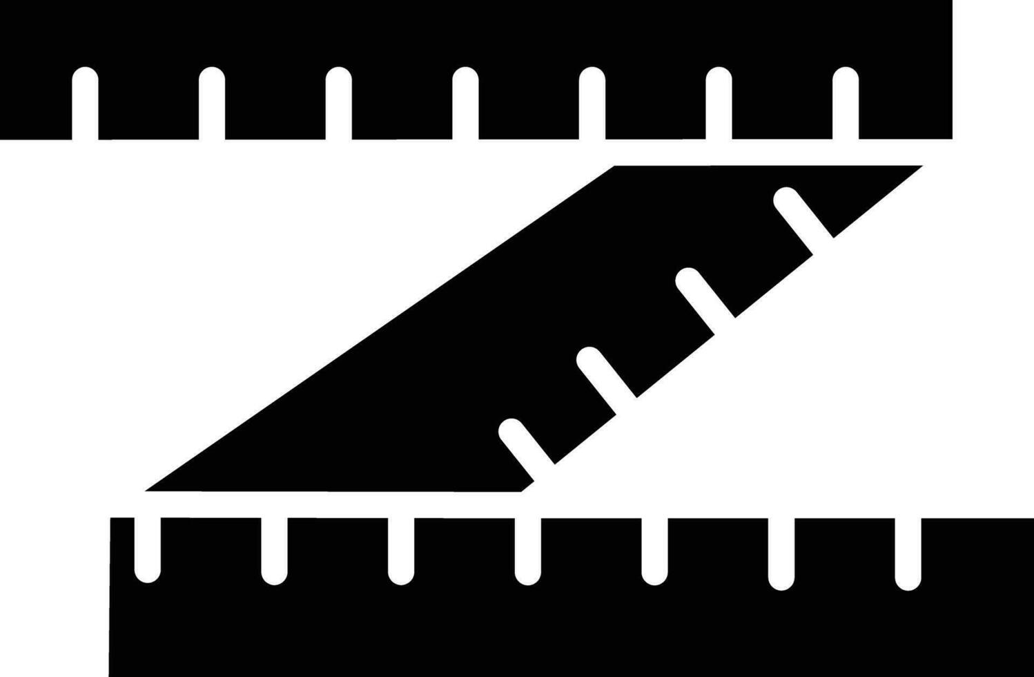 la mesure ruban solide et glyphe vecteur illustration