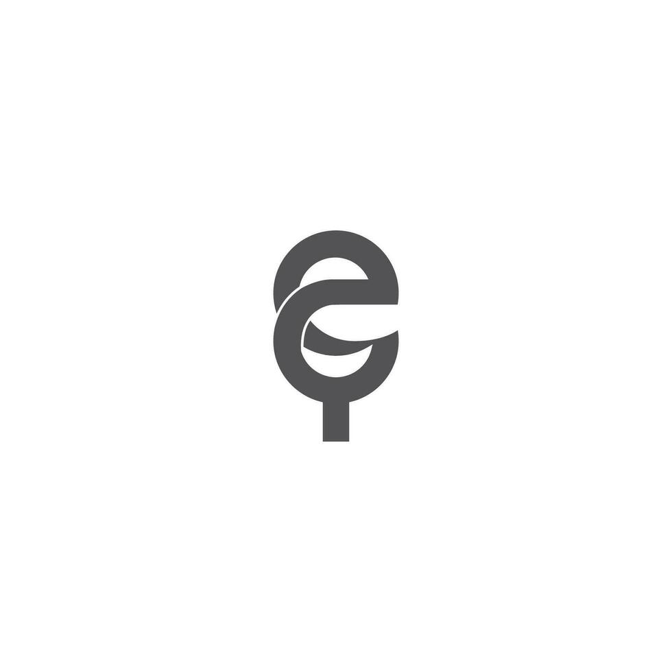 alphabet lettres initiales monogramme logo ey, ye, e et y vecteur