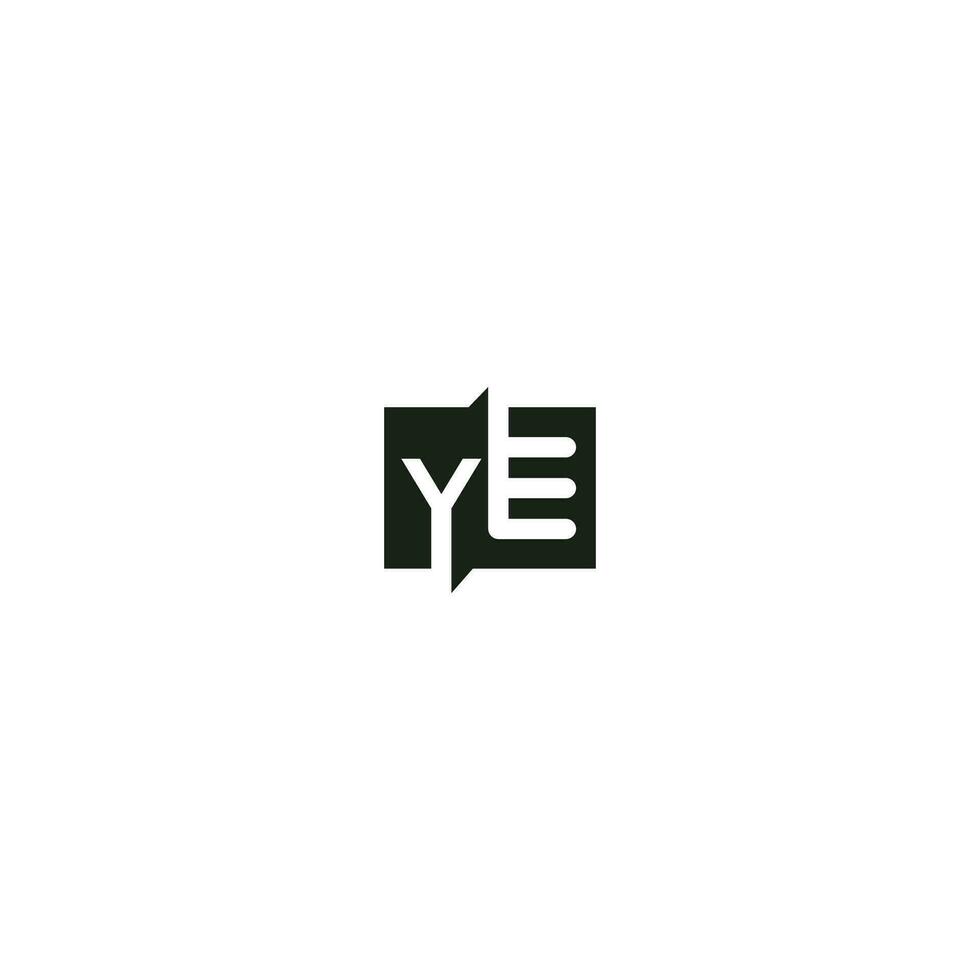 alphabet lettres initiales monogramme logo ey, ye, e et y vecteur