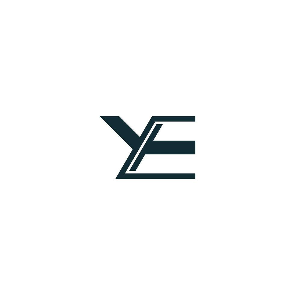 alphabet lettres initiales monogramme logo ey, ye, e et y vecteur
