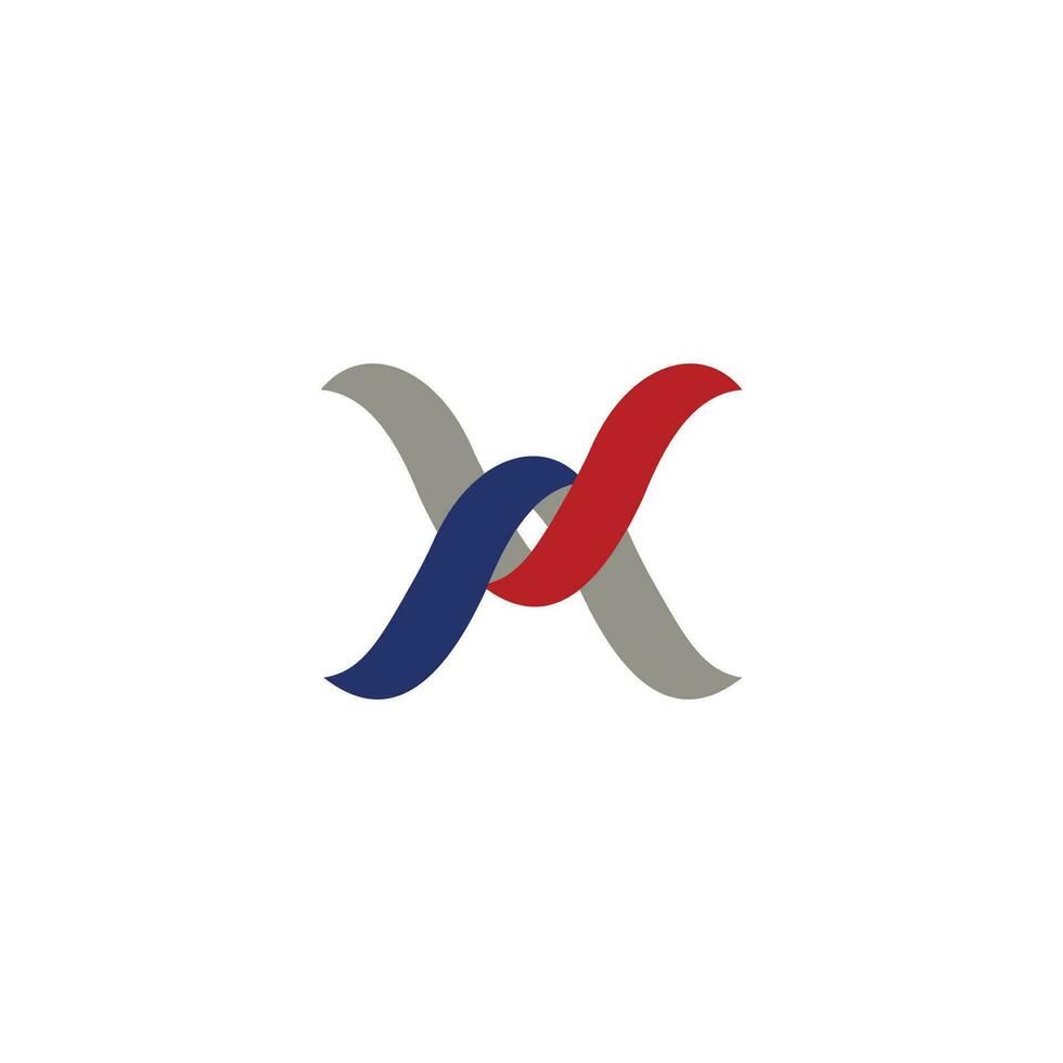 modèle de conception de logo lettre initiale x vecteur
