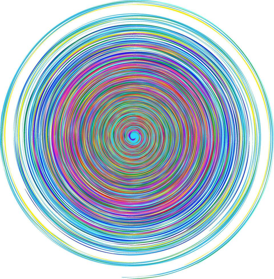 spirale de couleurs dans circulaire forme, la vitesse concept. moderne abstrait symbologie illustration vecteur